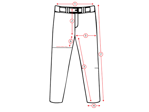 Website Pants Sizing Diagram